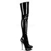 Pleaser - BLONDIE3000 Plateau Overknee Laarzen - Paaldans schoenen - Zwart Product image